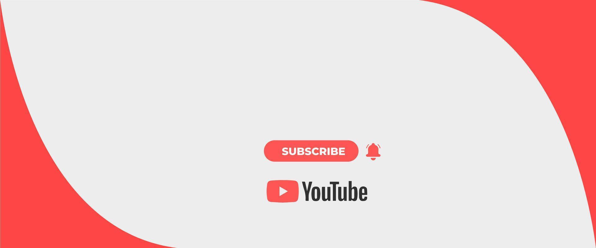 Youtube Geometric Modern Channel Cover, Youtube social media banner vector