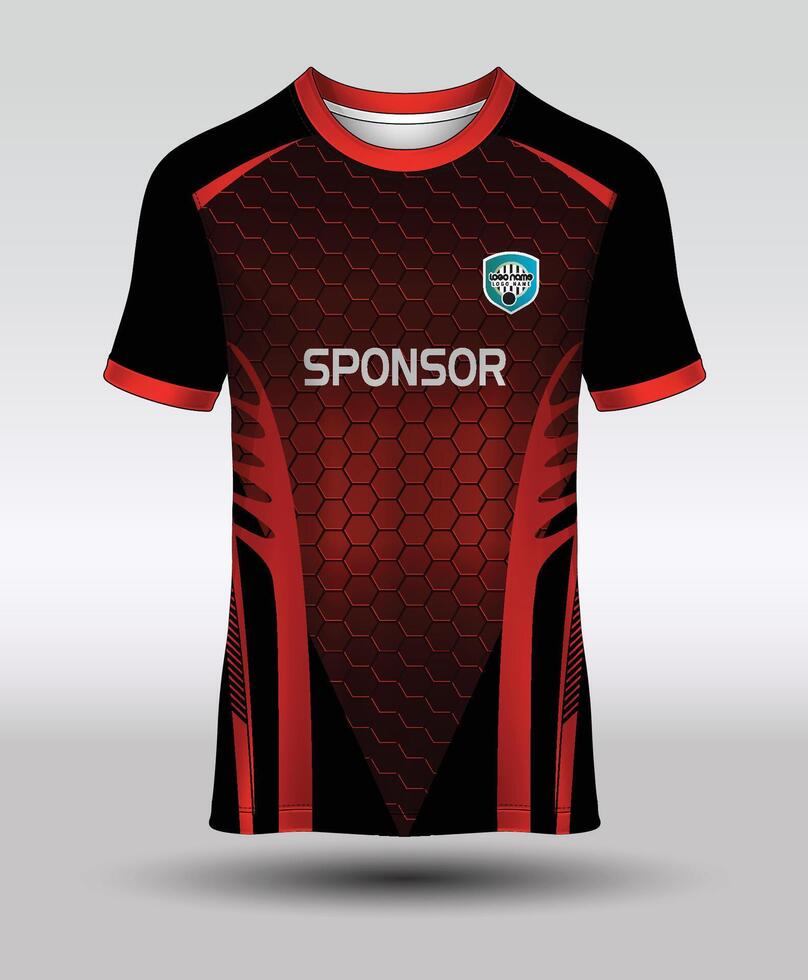 Jersey design for Sublimation Print polygonal pattern vector