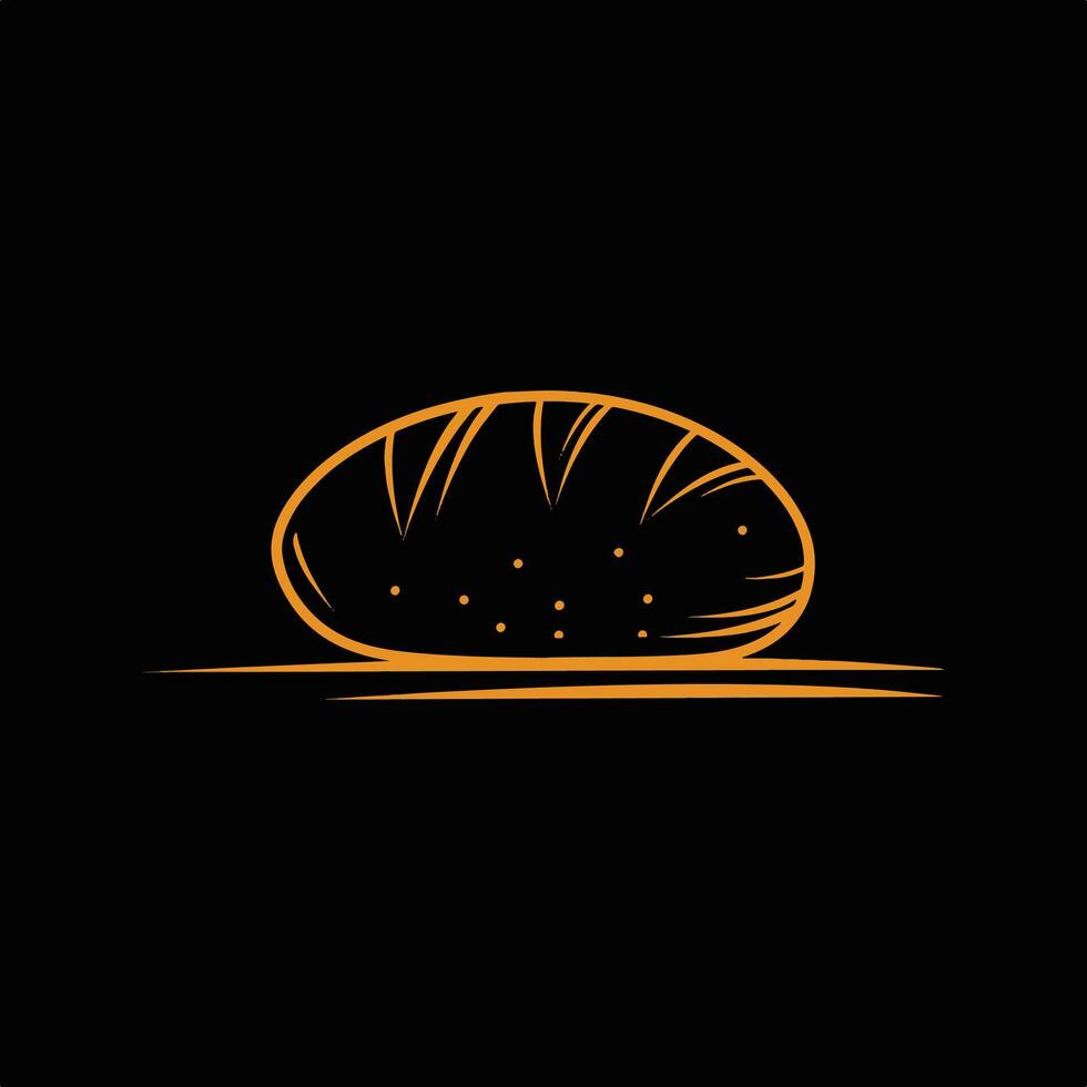 Black Minimalist Bakery and Pastry Logo. vector