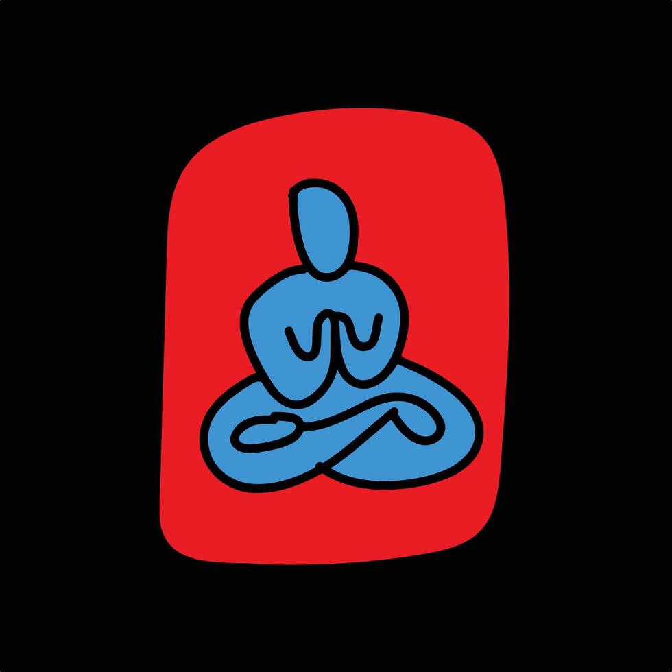 Yoga Studio Modern Abstract Logo. vector