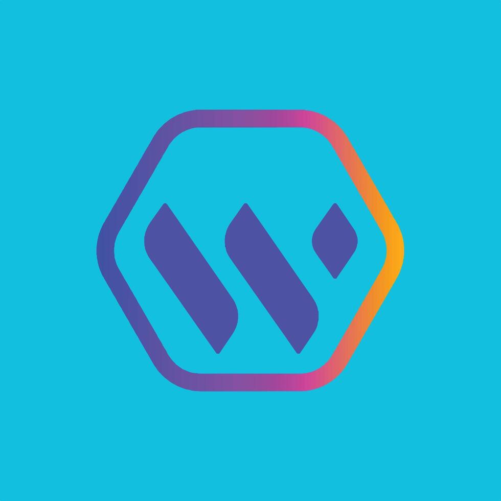 Blue and Purple Modern Abstract Logo. vector