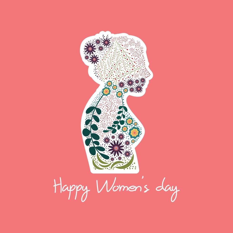 Emirates Women's Day Design with Female with Hijab Illustration. Emirati Womens Day Template Suitable for Poster Banner vector