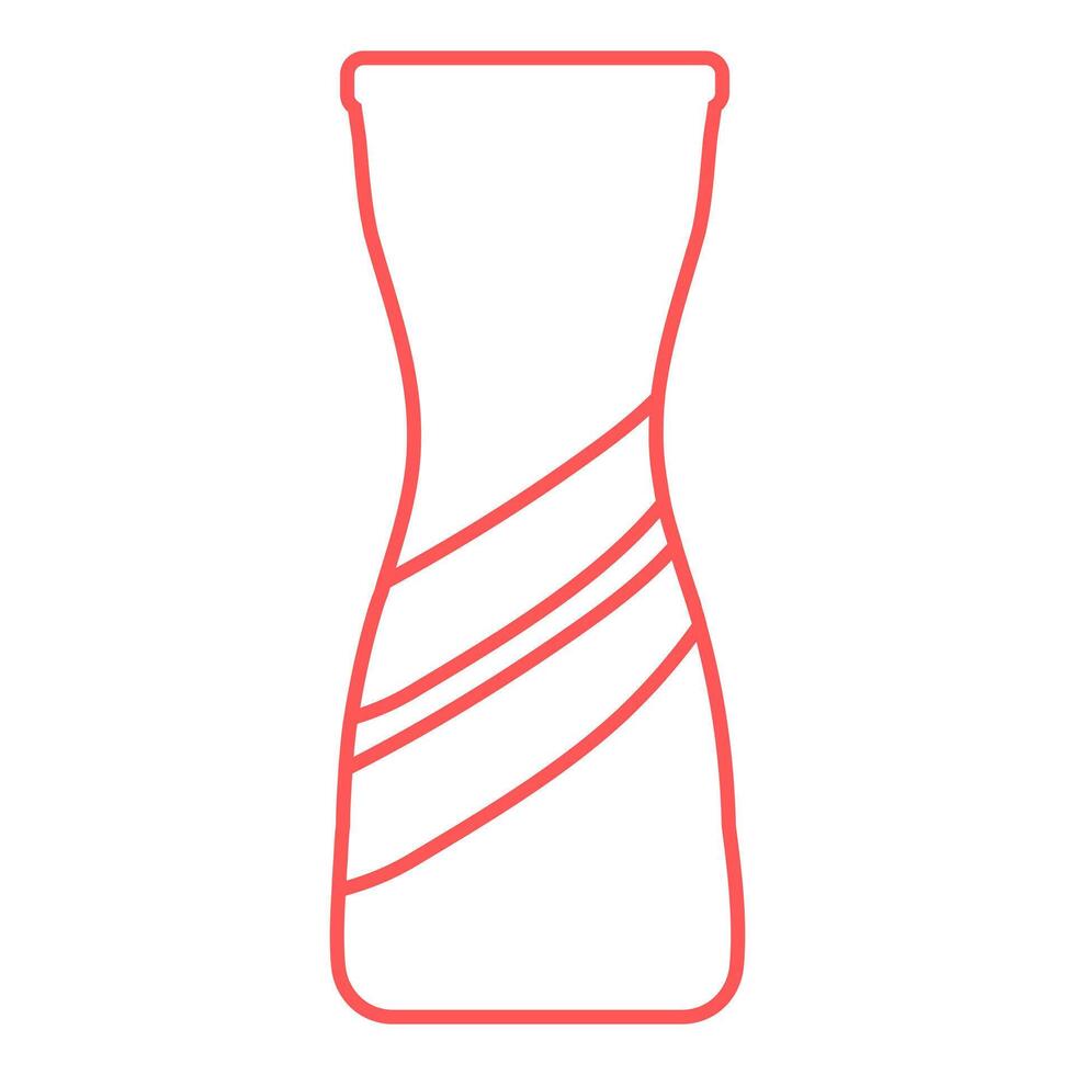 Tumbler drinking bottle outline illustration. Eco friendly vector