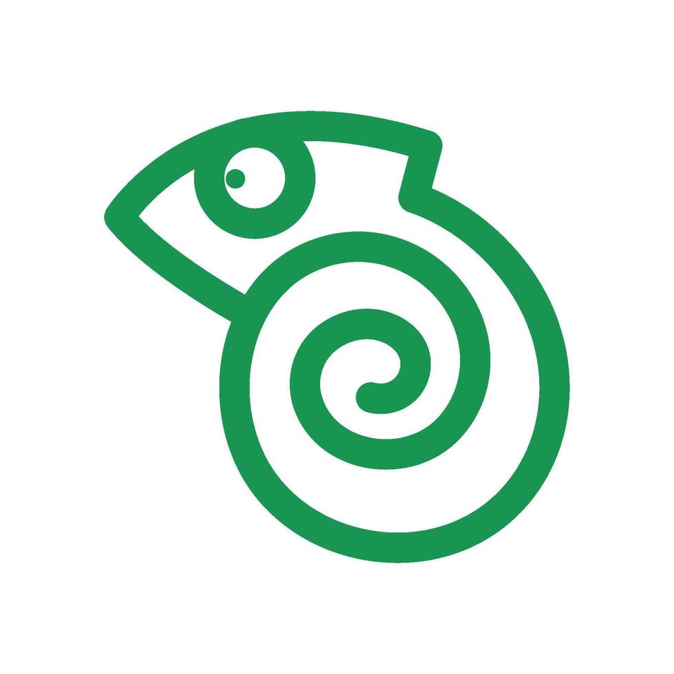 Chameleon logo icon design vector