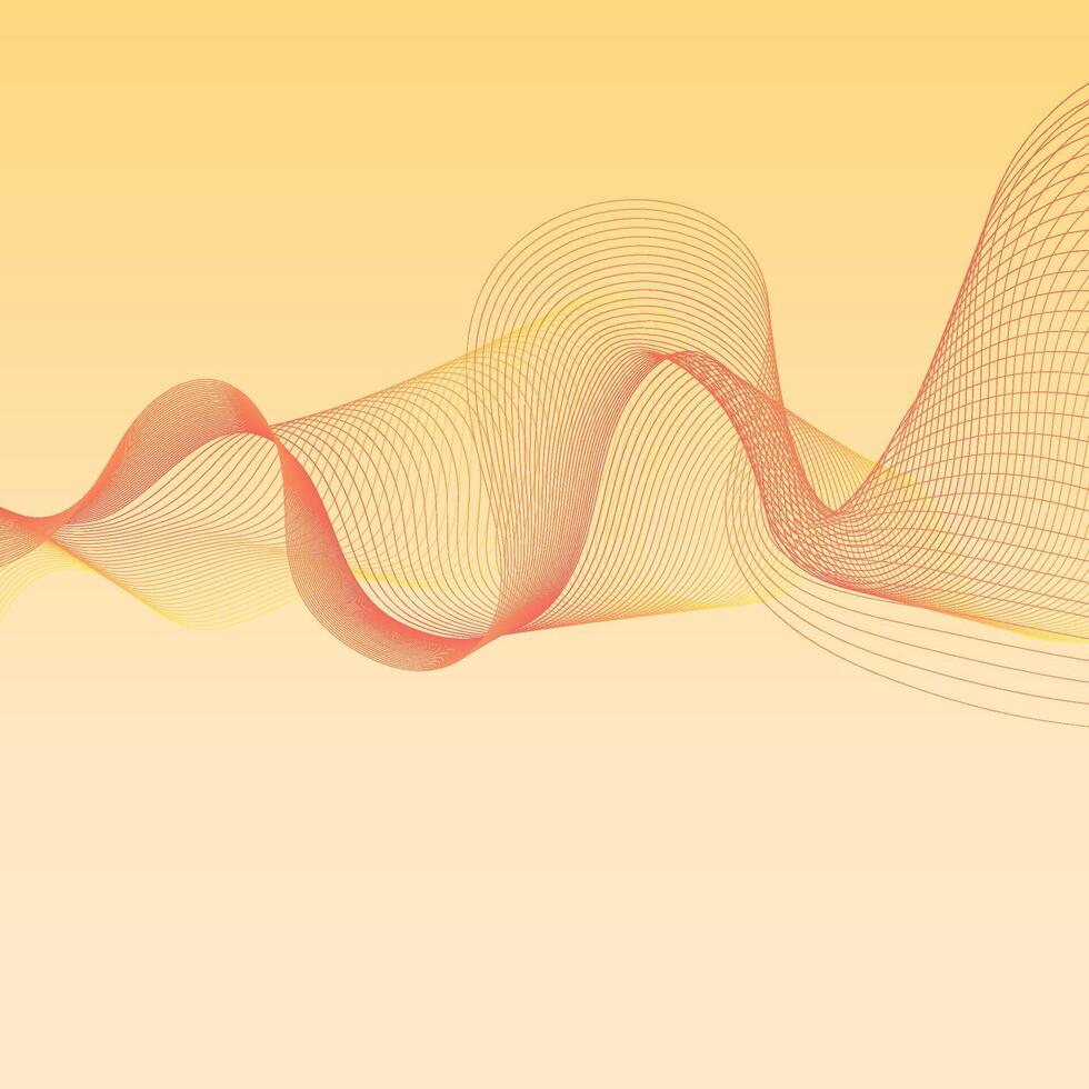 Wavy lines abstract background vector