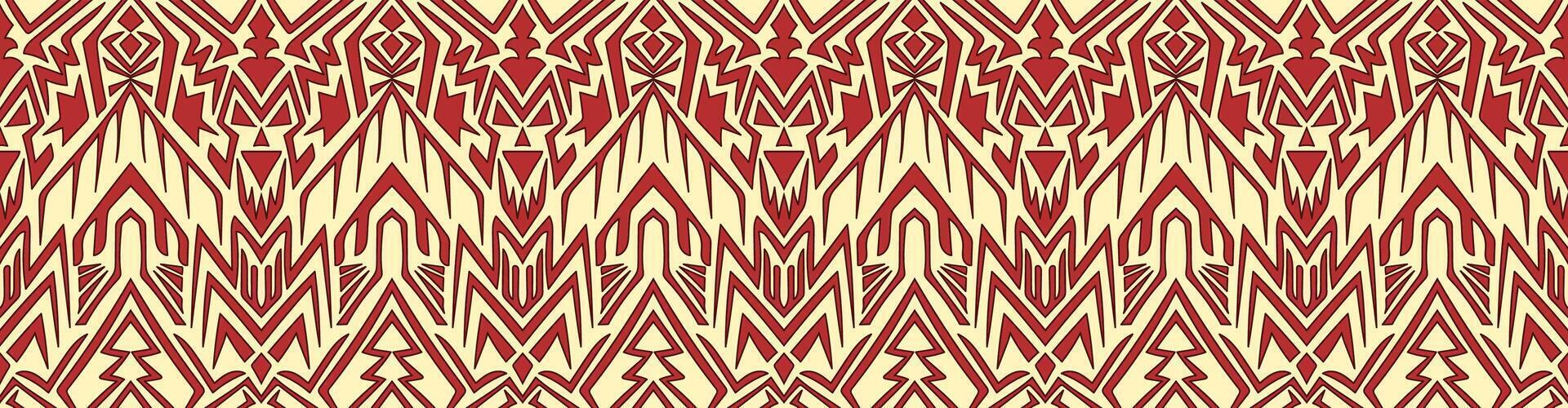 abstract pattern red devil lines seamless pattern tattoo vector