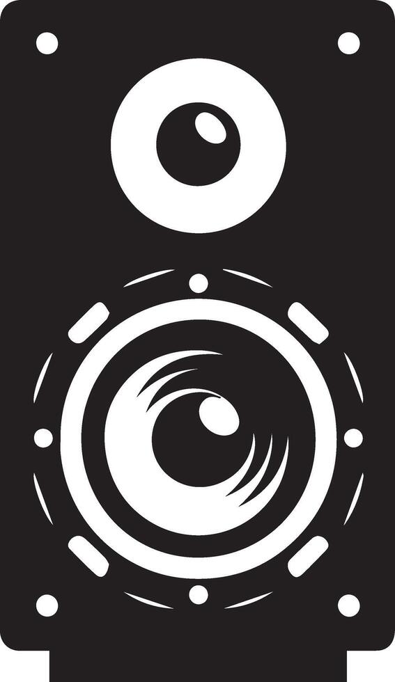 A speaker box silhouette art illustration vector