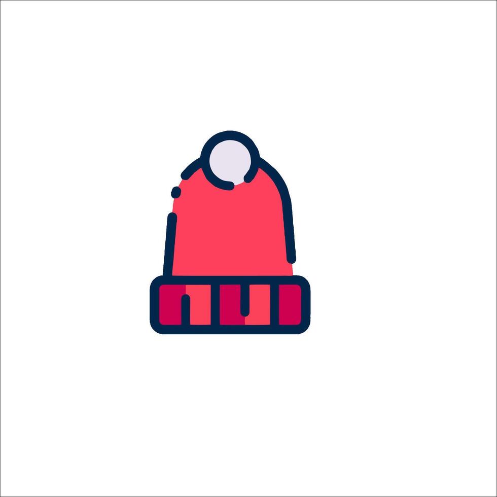 A red hat with the word u in it vector