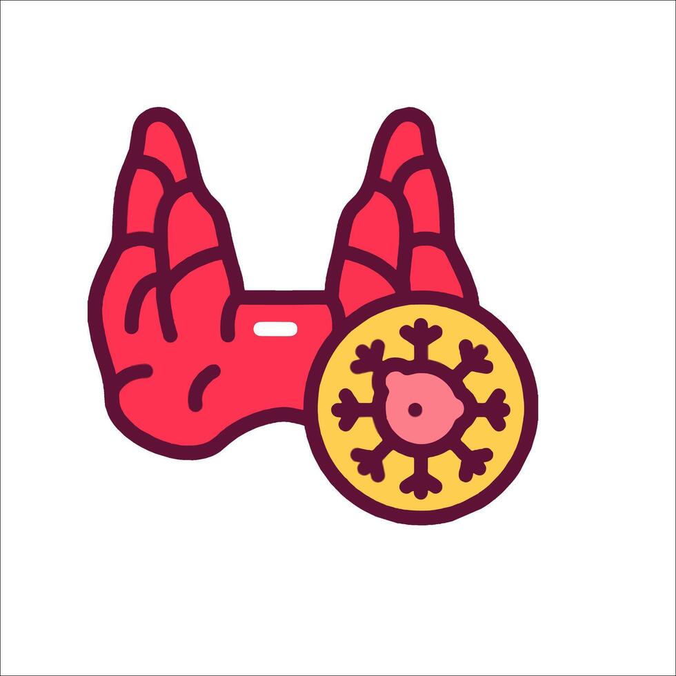 A red and yellow heart with a gold disk vector