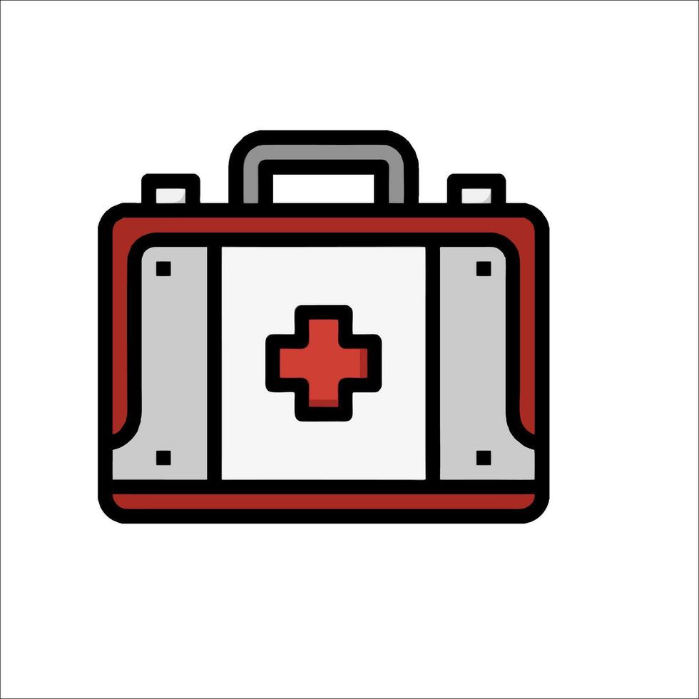 A first aid kit icon on a white background vector