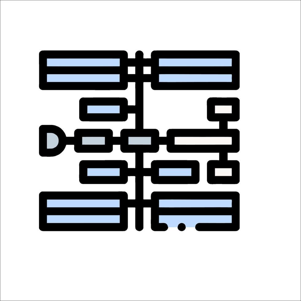 A black and white icon of a computer vector