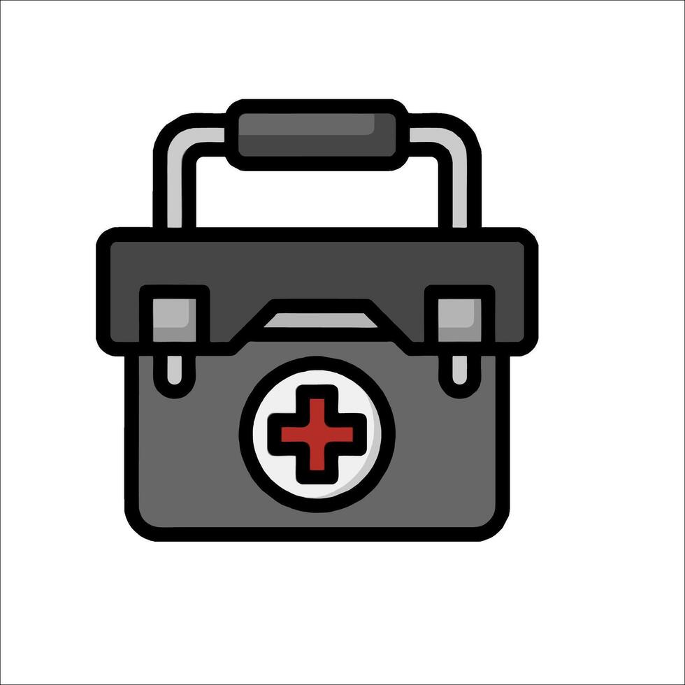 A first aid kit icon on a white background vector