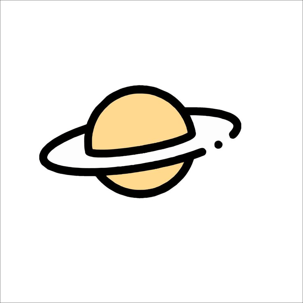 Saturn icon illustration vector