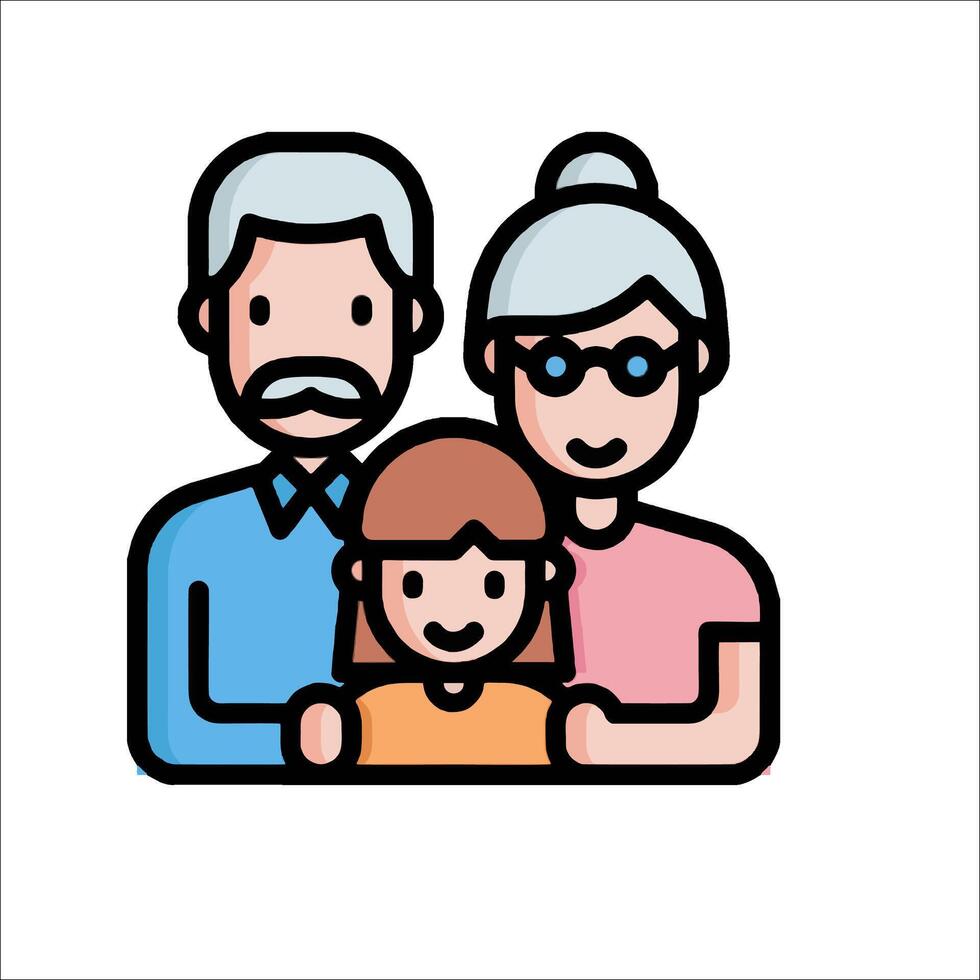 Family icon illustration vector