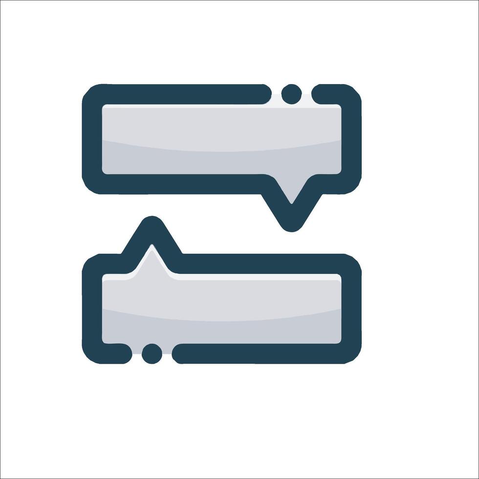 Two arrows pointing to each other on a white background vector