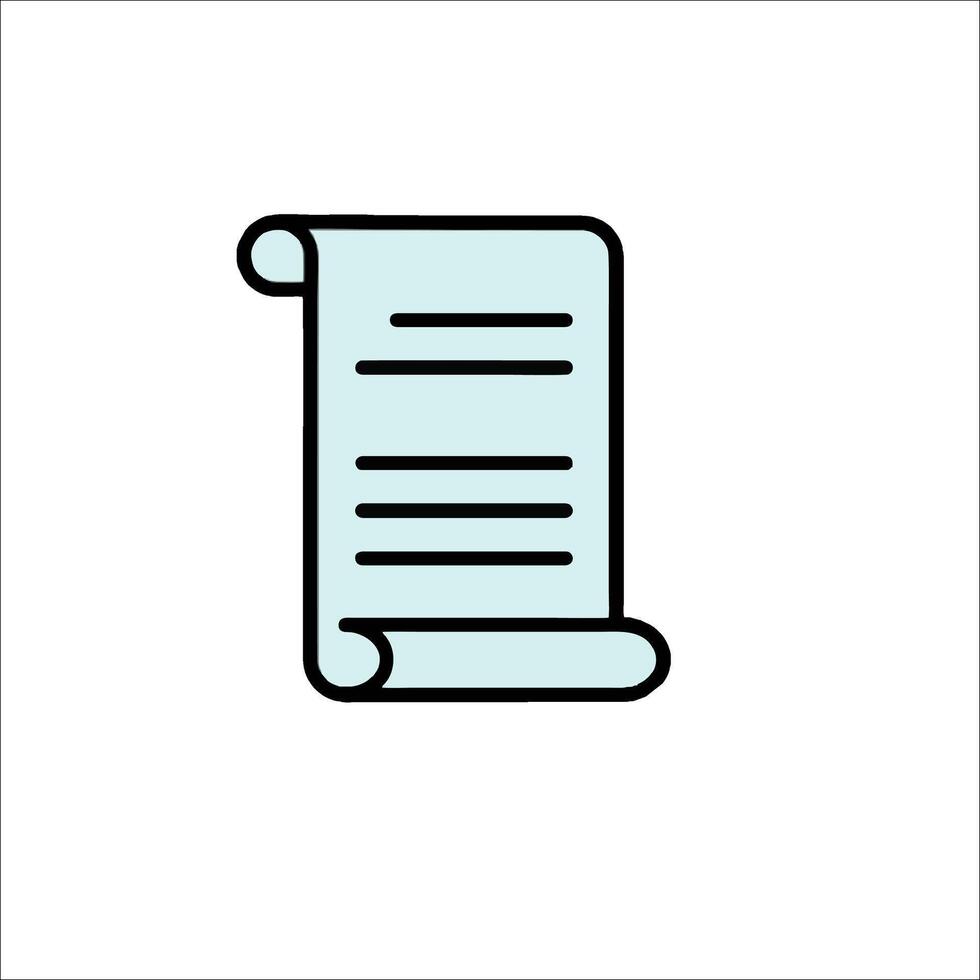 A scroll icon on a white background vector