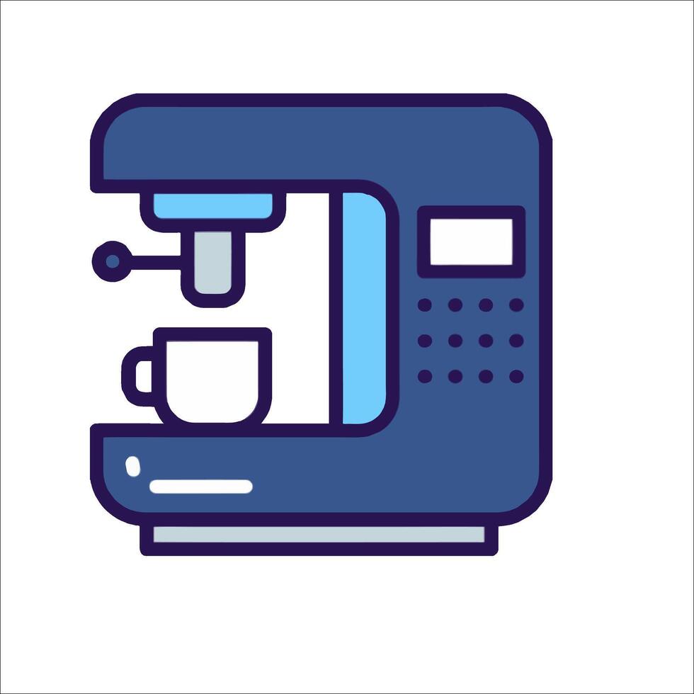 Coffee machine icon illustration vector