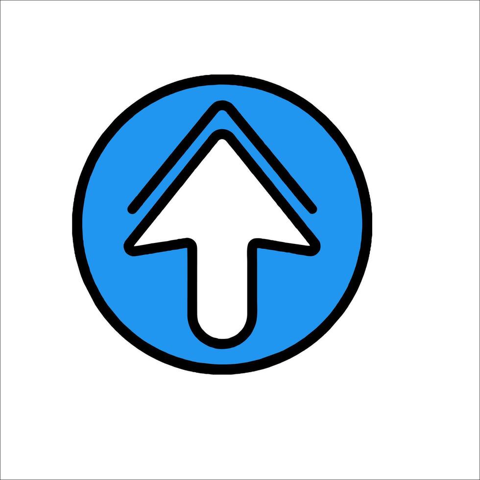 Up arrow icon vector