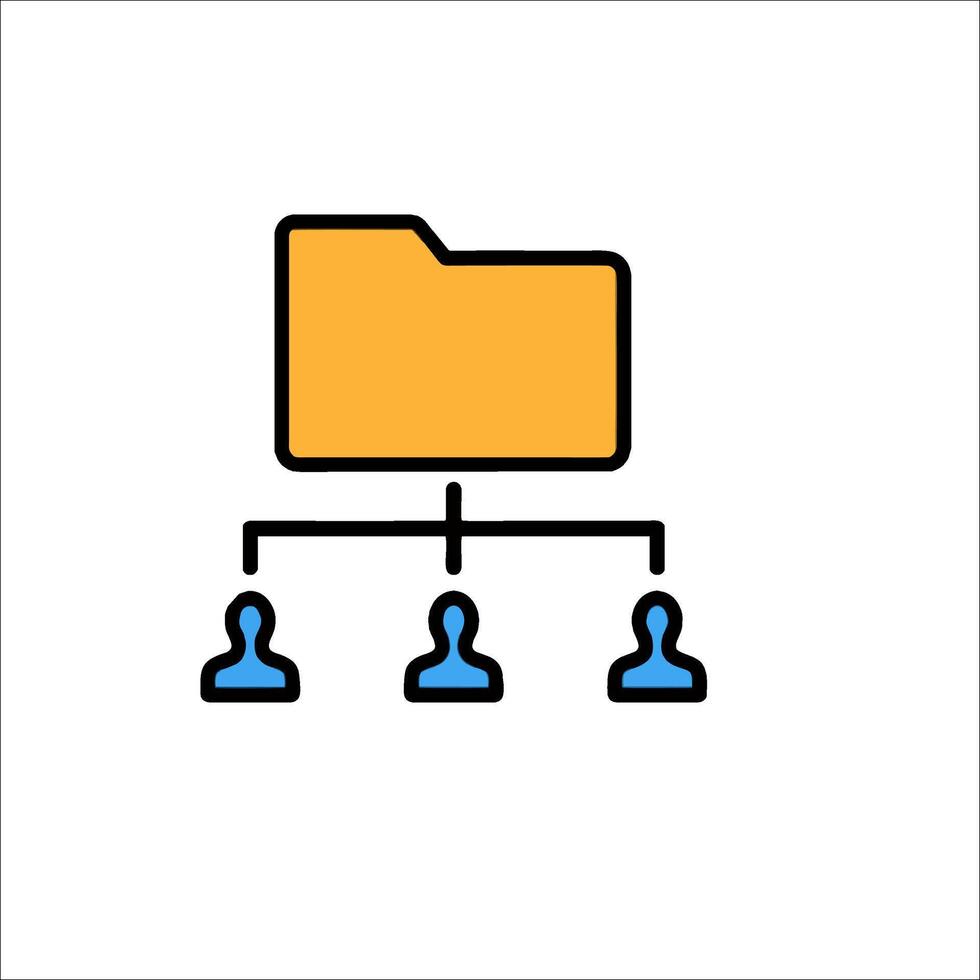 File folder icon illustration vector