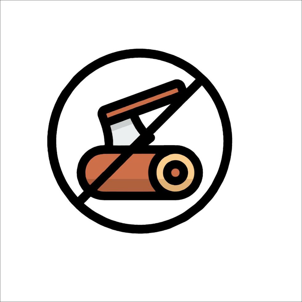 No fire sign illustration vector