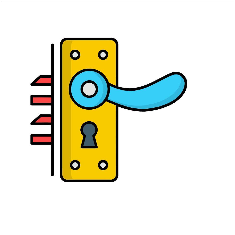 Door handle icon illustration vector