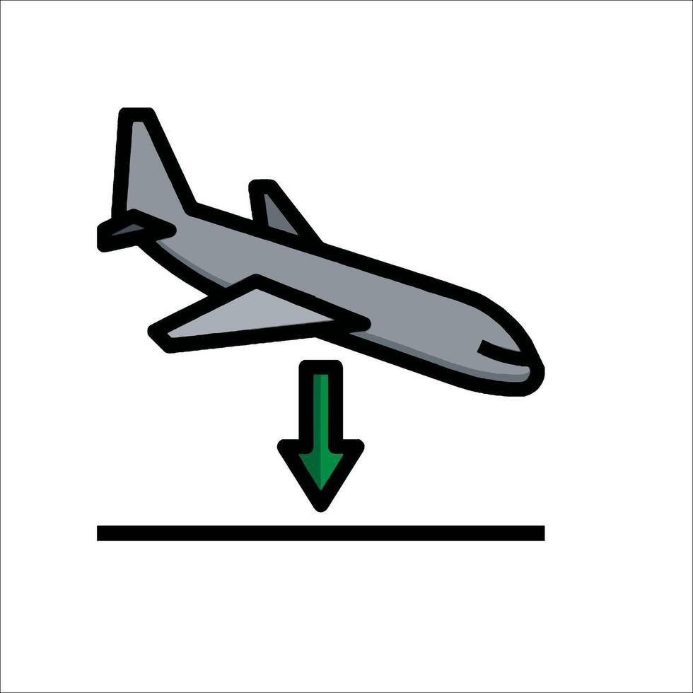 airplane icon illustration vector