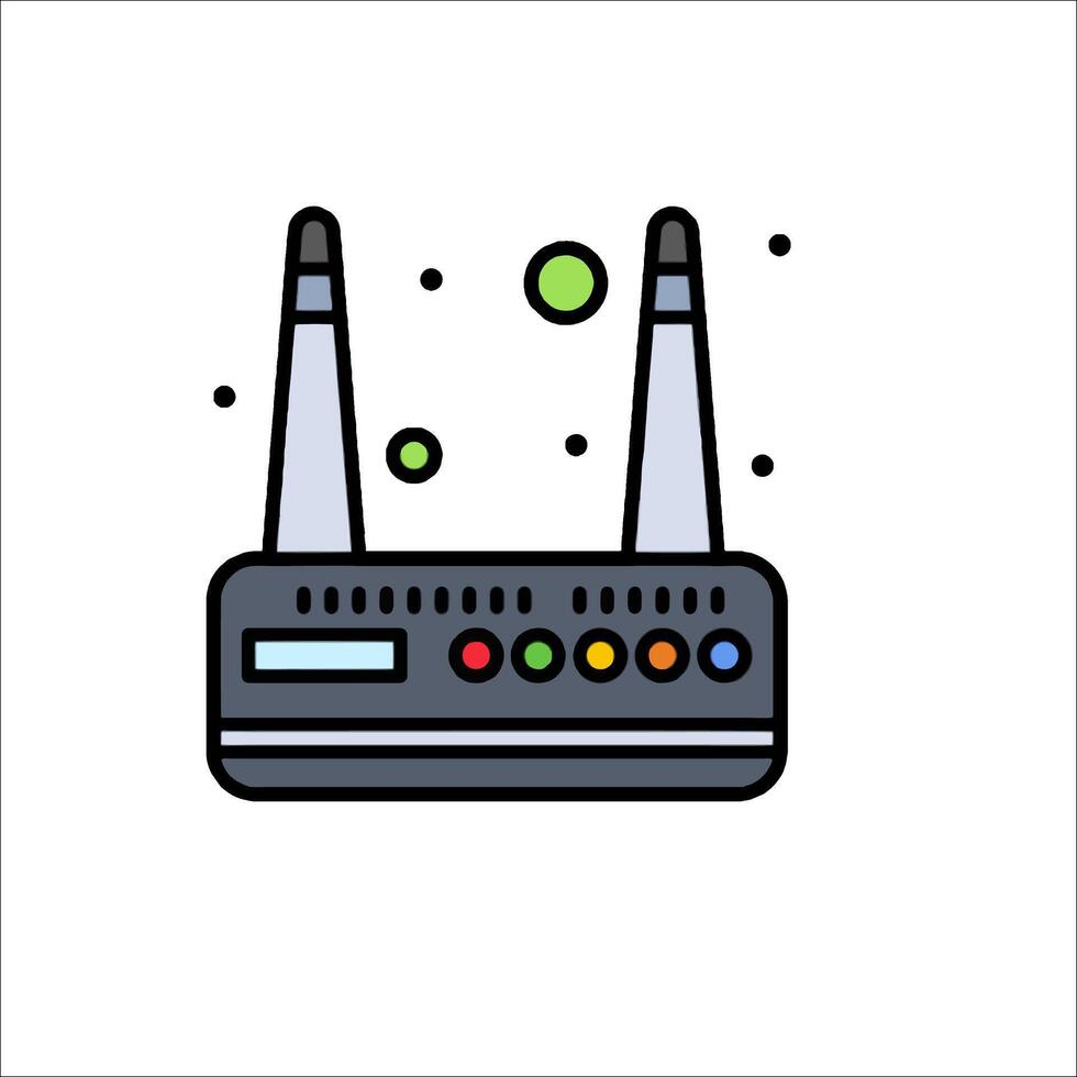 A router icon on a white background vector