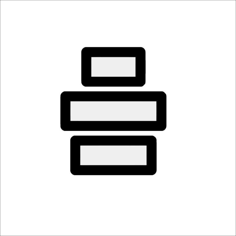 A stack of books icon on a white background vector