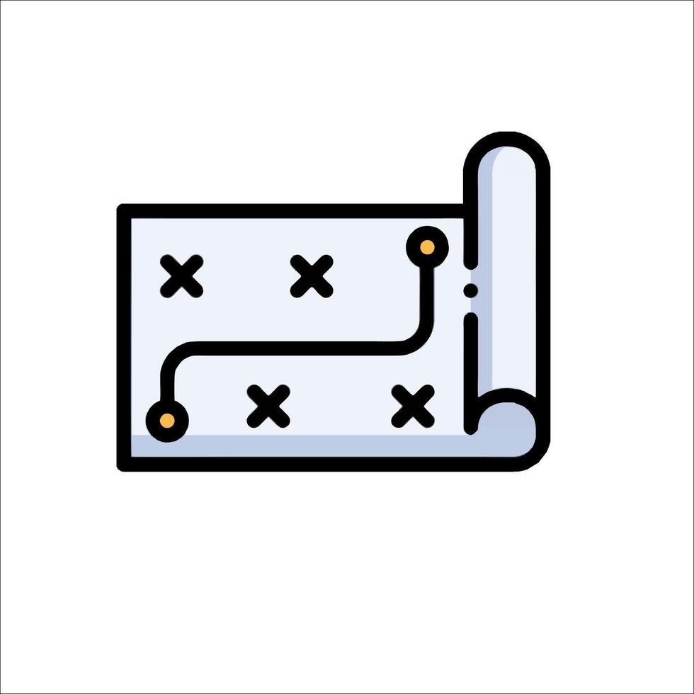 A white background with a black and white image of a piece of paper vector