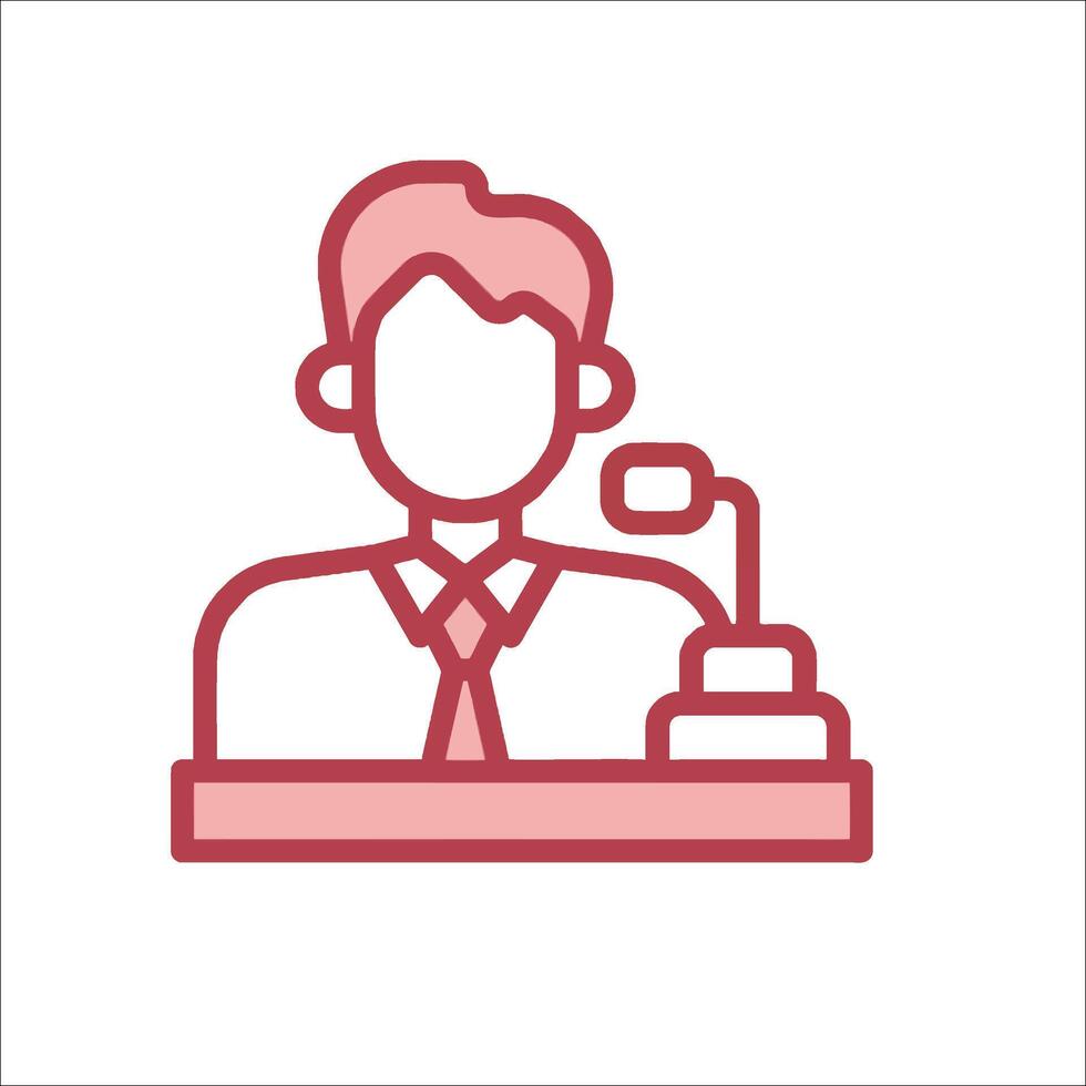 A man in a suit and tie is sitting at a desk vector