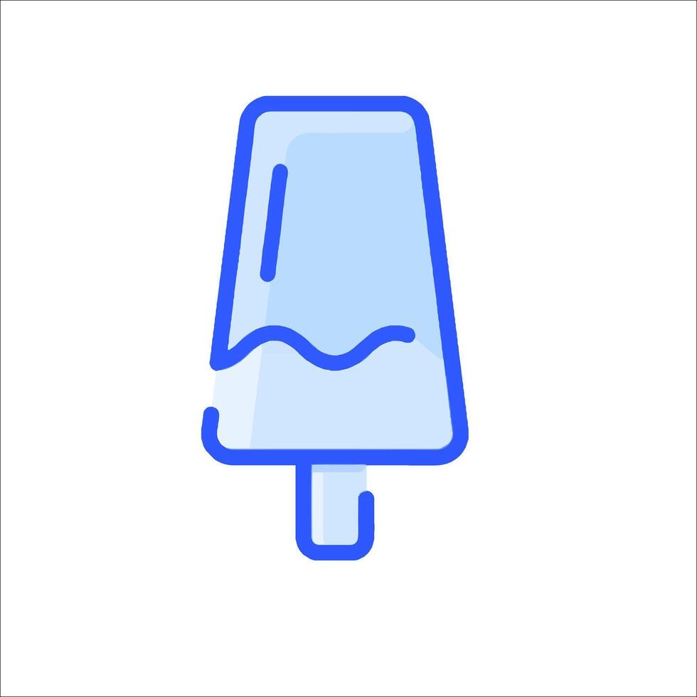 Ice cream icon in a line style vector