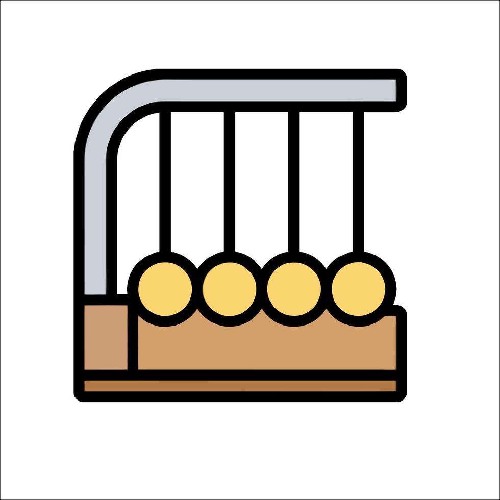 An old fashioned pendulum icon on a white background vector