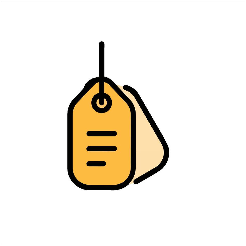 A price tag icon on a white background vector