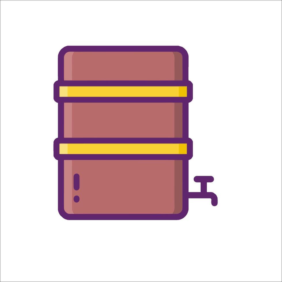 A barrel icon on a white background vector