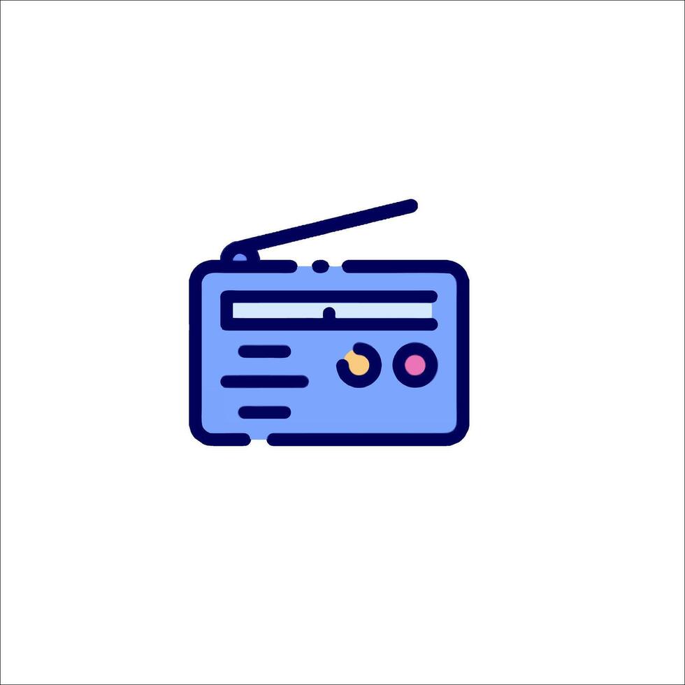 Radio icon illustration vector