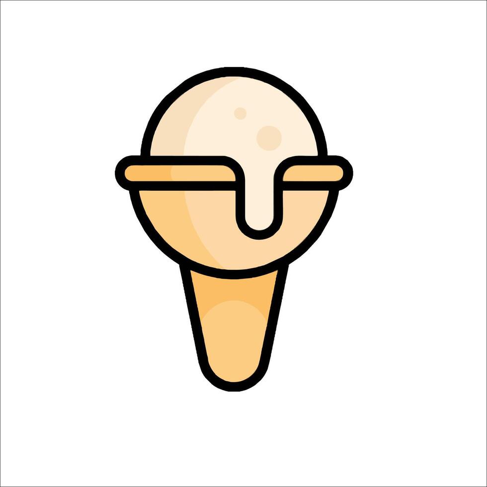 Ice cream icon illustration vector