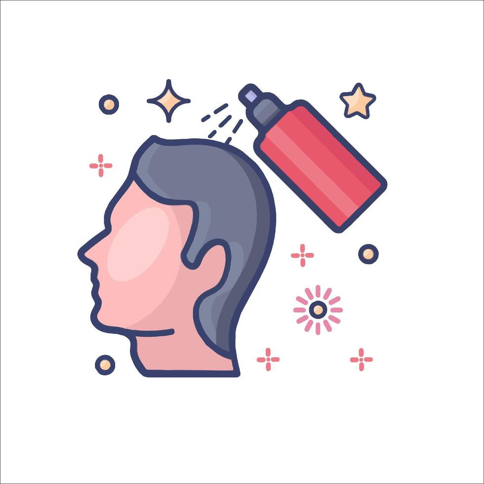 Hair care icon vector