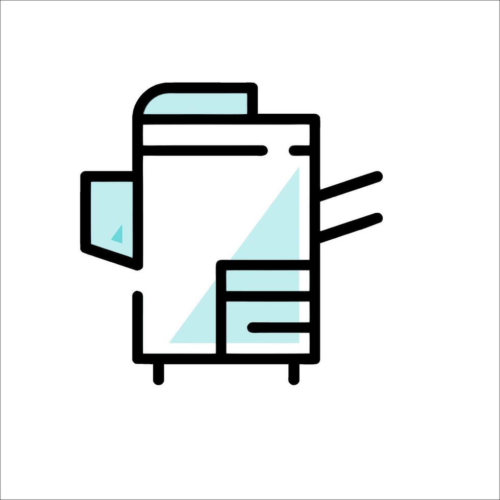 A printer icon on a white background vector