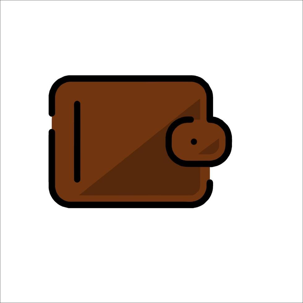 Wallet icon flat design illustration vector