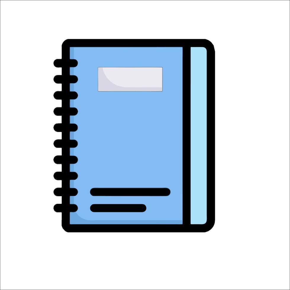 A notebook icon on a white background vector