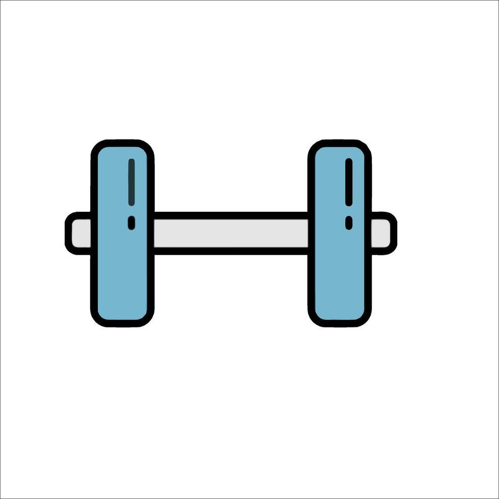 Dumbbell icon on white background vector