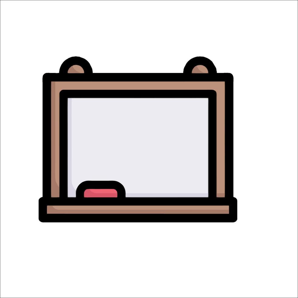 A small wooden box with a red button on it vector