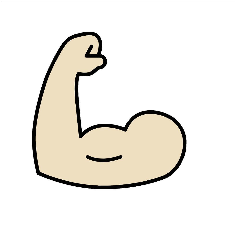 A cartoon arm with a fist in it vector