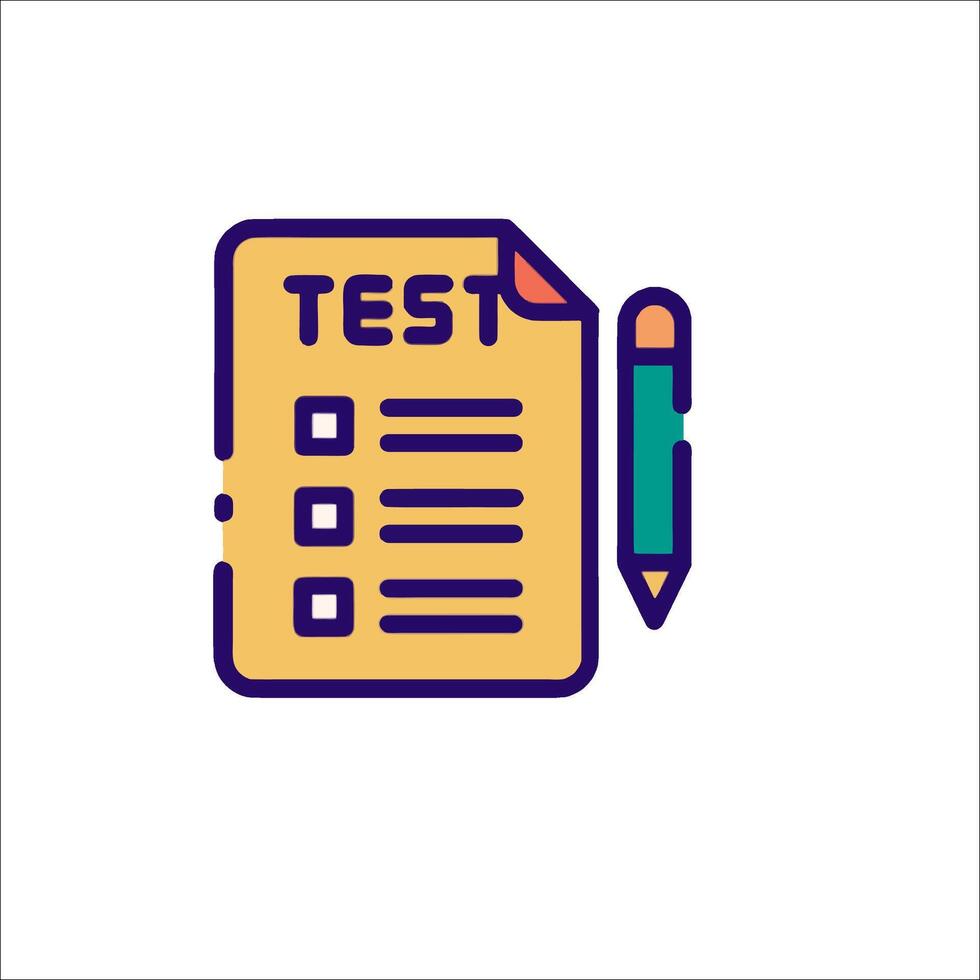 Test icon illustration vector