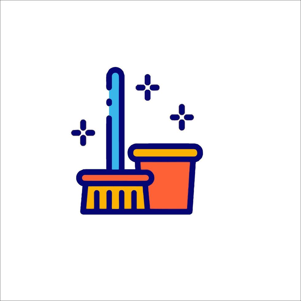 Cleaning icon illustration vector