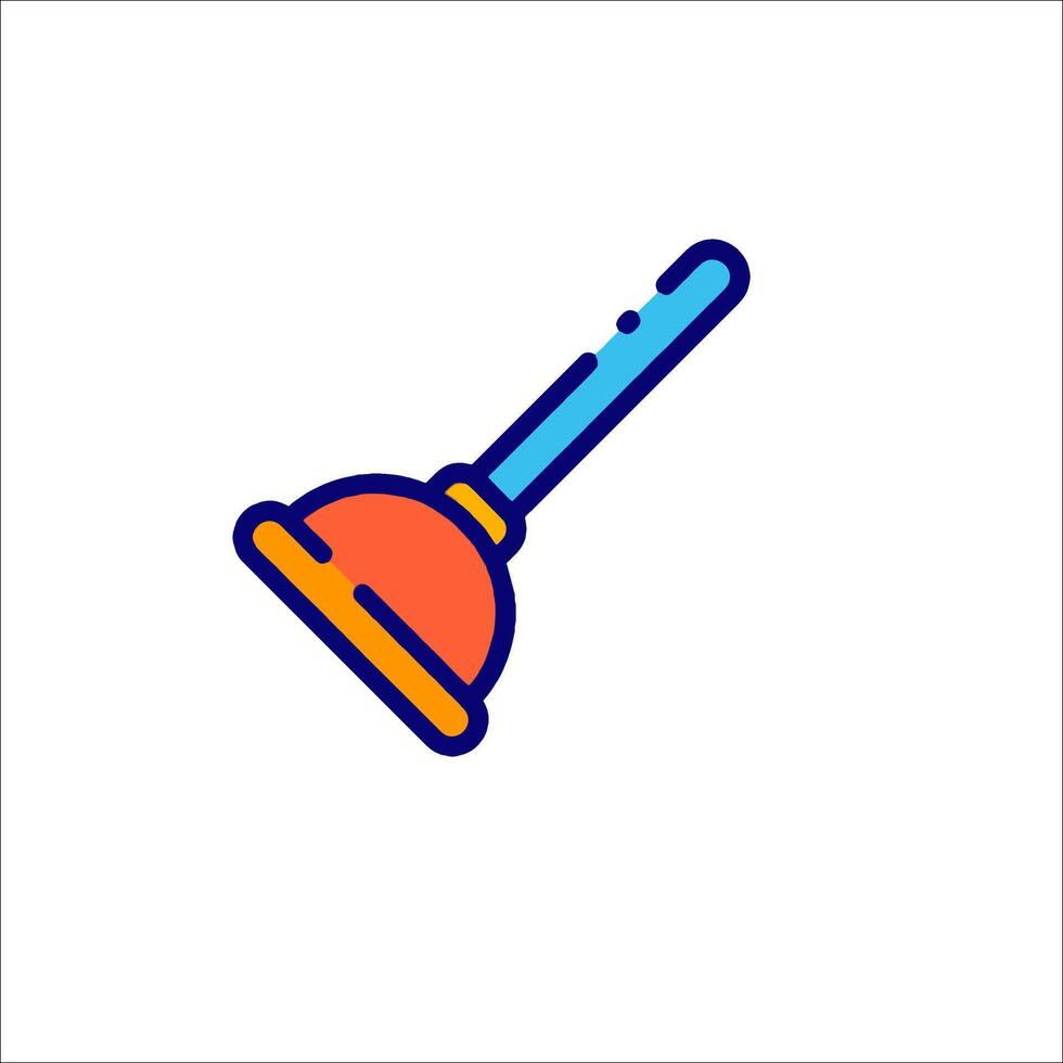 A cleaning tool icon on a white background vector