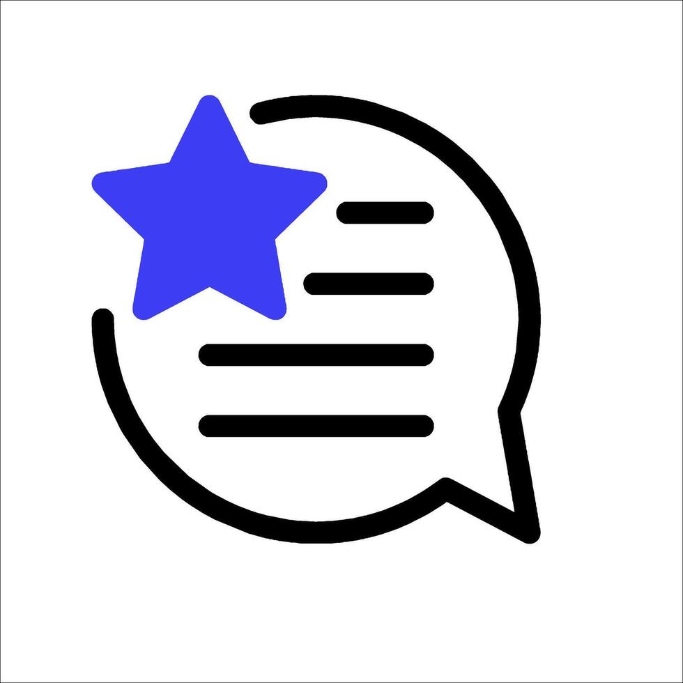 Review icon - icon for review vector
