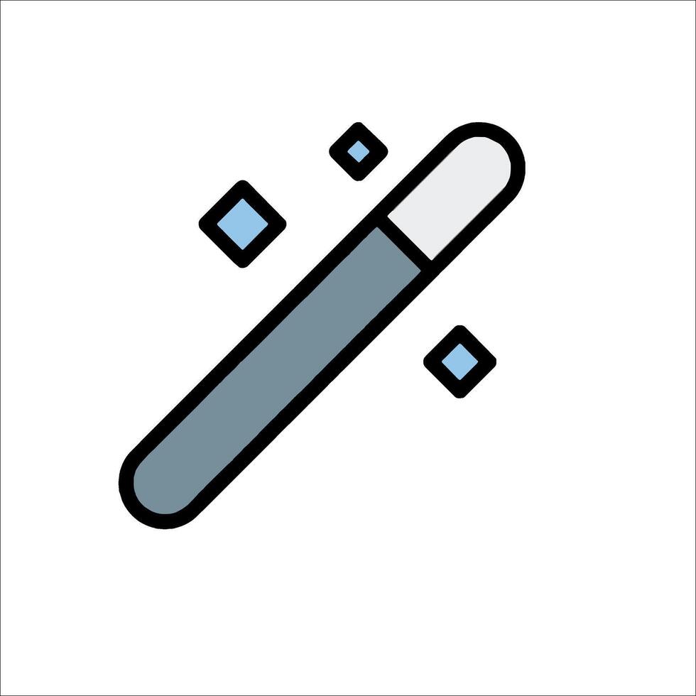 A pen with a blue dot on it vector