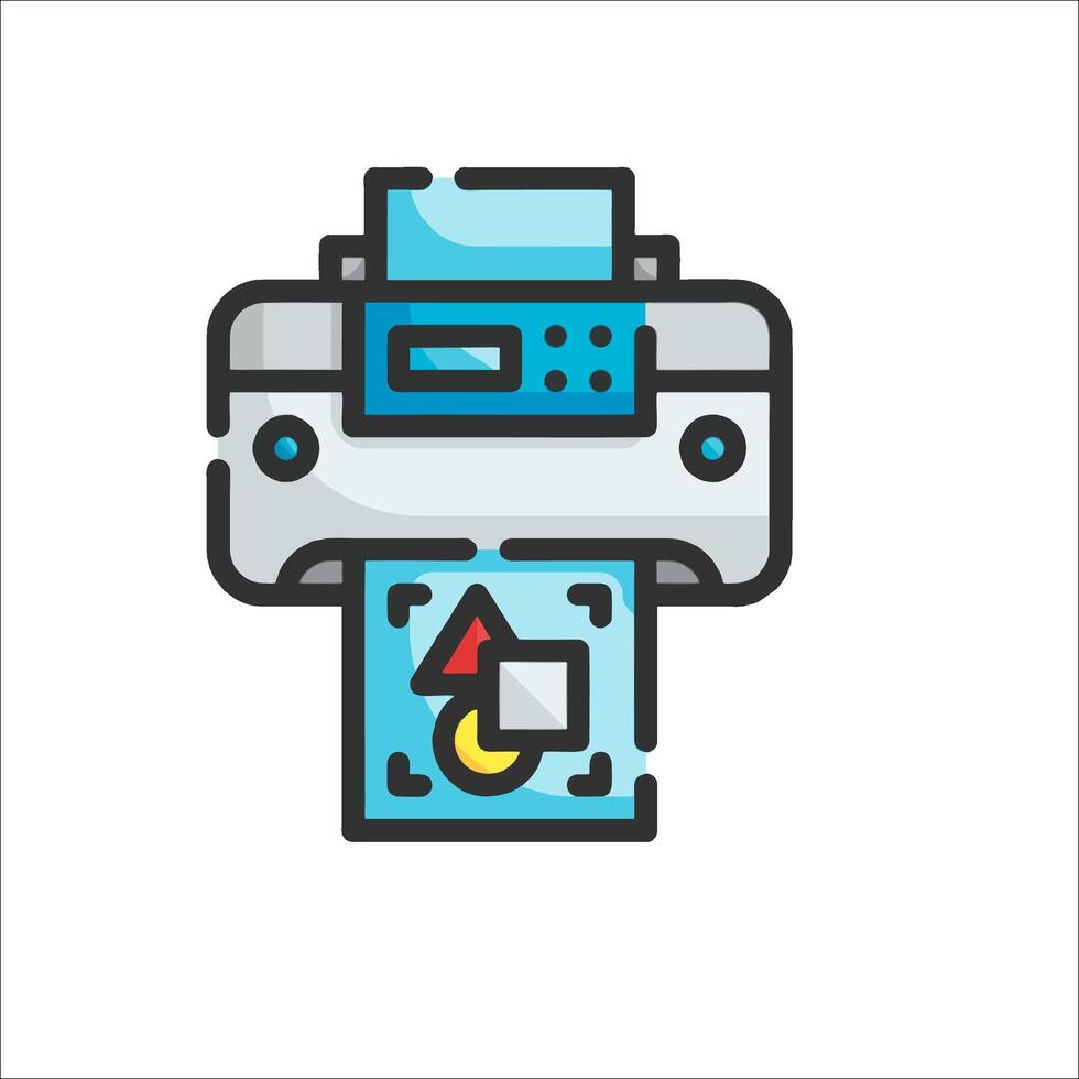 Printer icon illustration vector