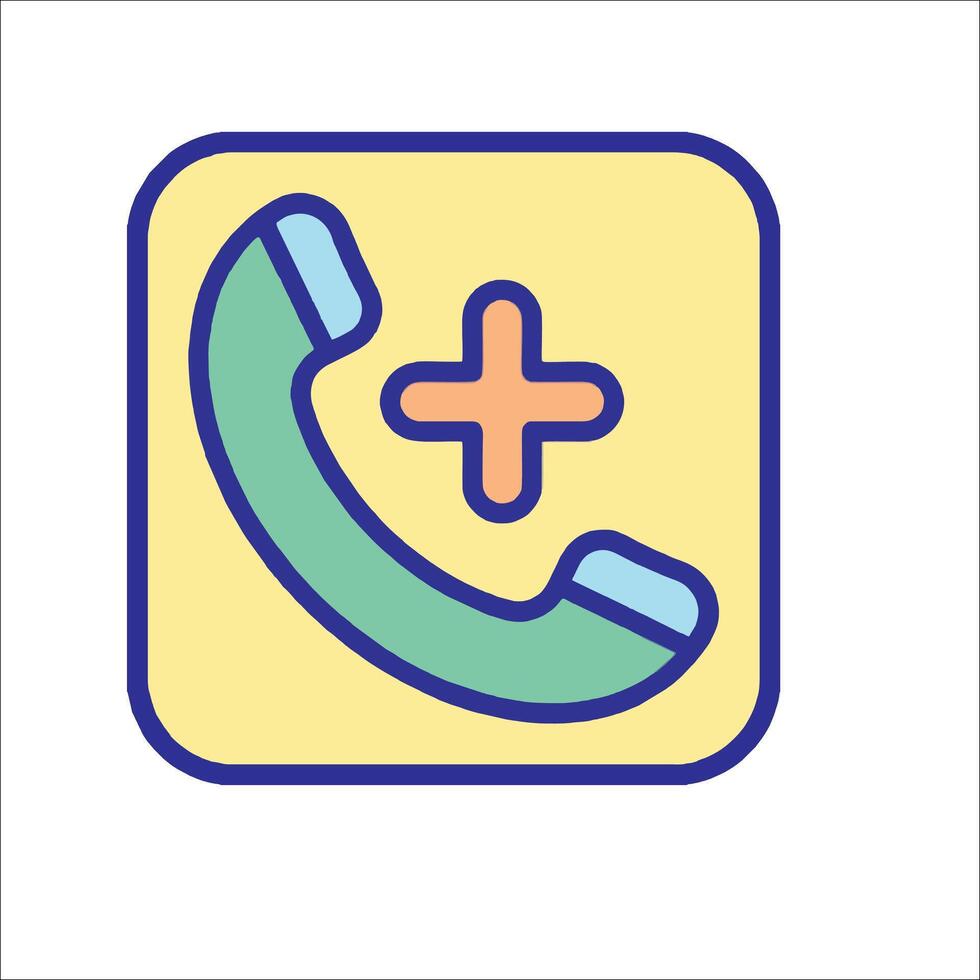 A phone with a plus sign on it vector
